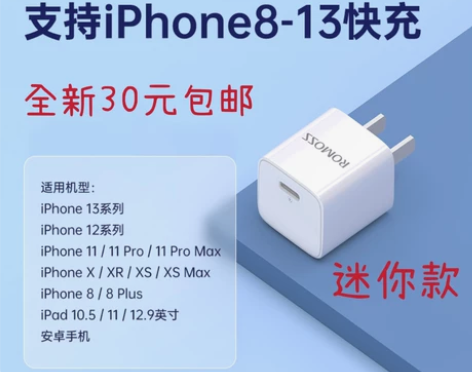 全新罗马仕20W快充充电器30元包邮! 旗...