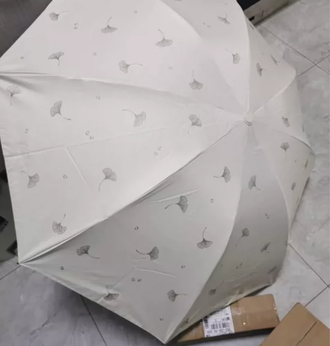 高颜值简约风天堂伞(黑胶防晒防紫外线,轻巧...