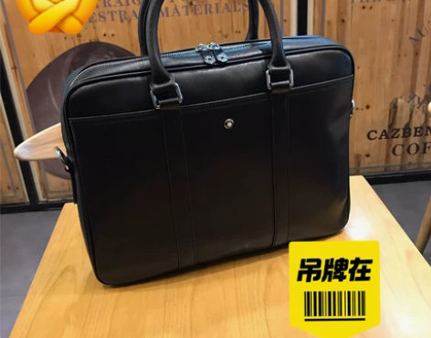 全新 男士时尚休闲手提公文包,进口原厂牛皮...