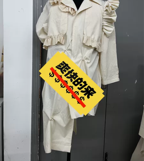 立裁作业已缝合 服装设计作业 创意立裁白坯...